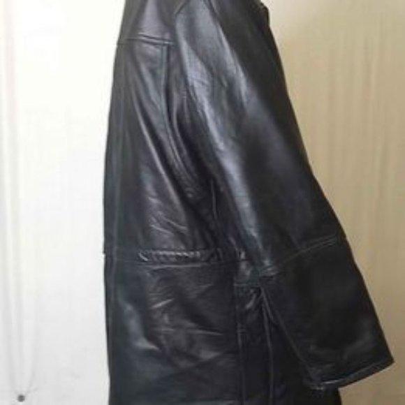 Men's Large leather coat. The Olde Hide House genuine leather, Free delivery. - Picture 2 of 9